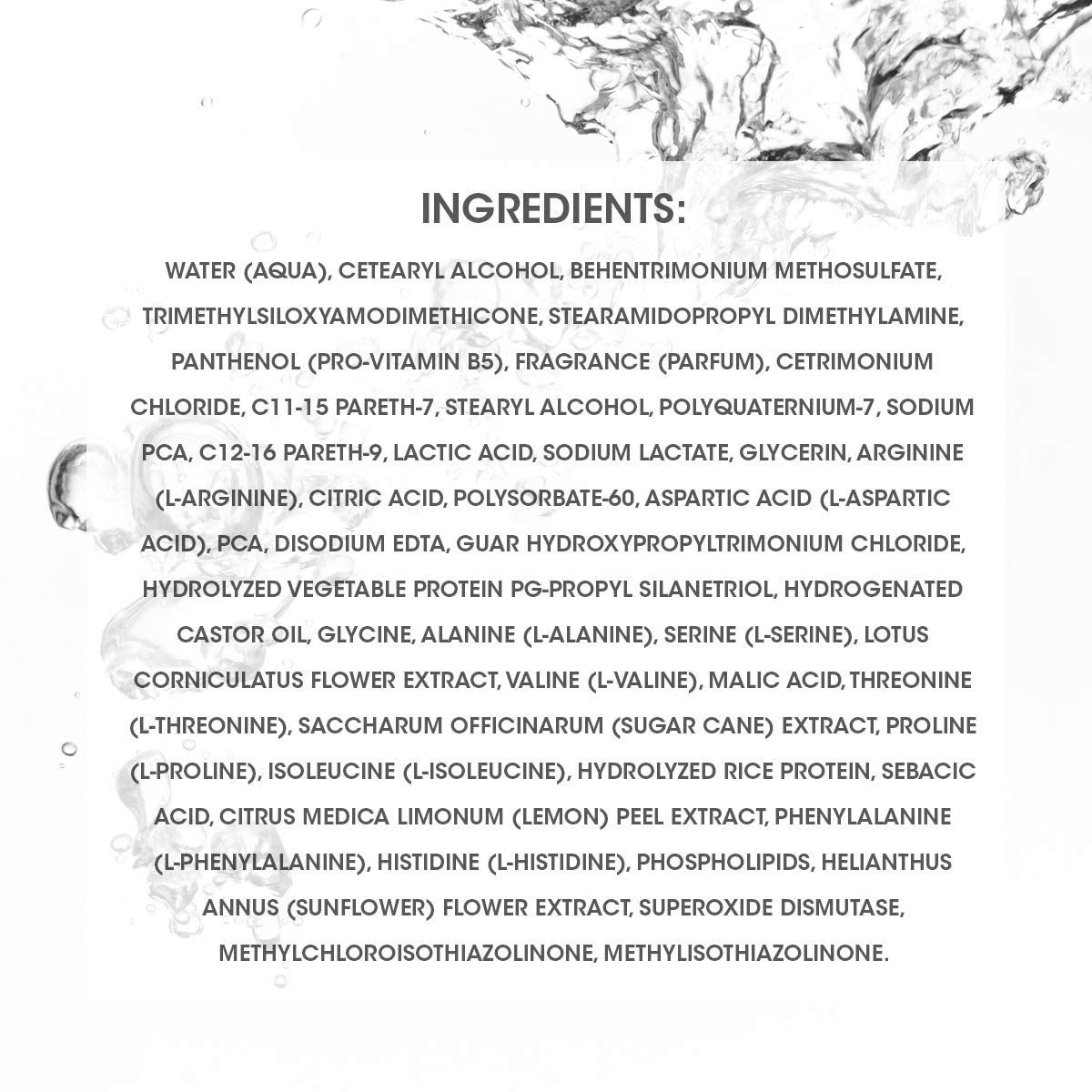 Complexe amino-acide soutenant les liaisons capillaires et la résilience.
