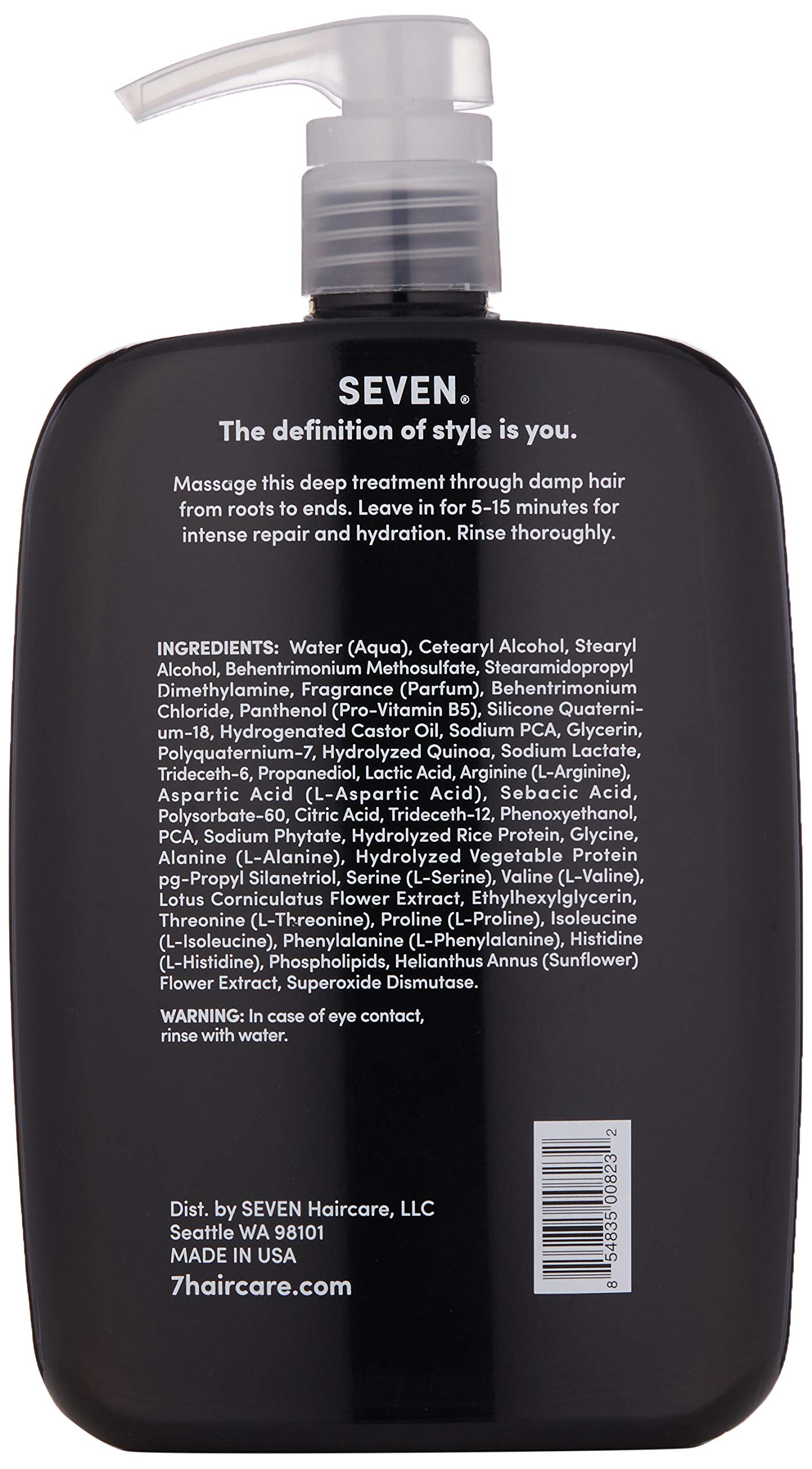 SEVEN Kente Bond hair application steps show easy at home conditioning for damaged hair