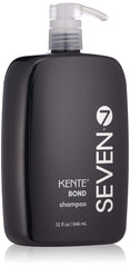 SEVEN Kente Bond Shampoo bottle front with sulfate-free formula for gentle cleansing.