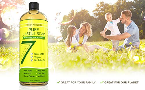 Seven Minerals bottle pump close-up demonstrates easy, controlled dispensing.