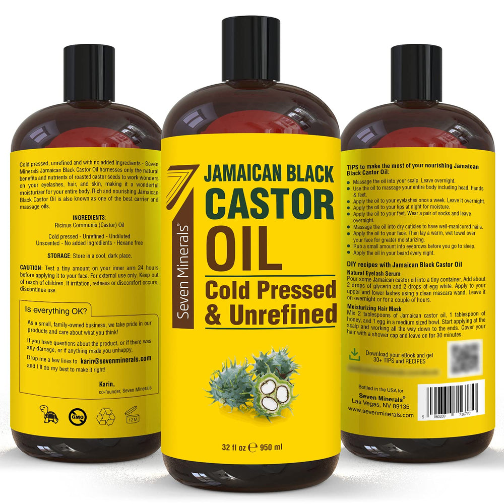 Seven Minerals 32oz eco-sized bottle reduces waste and saves money