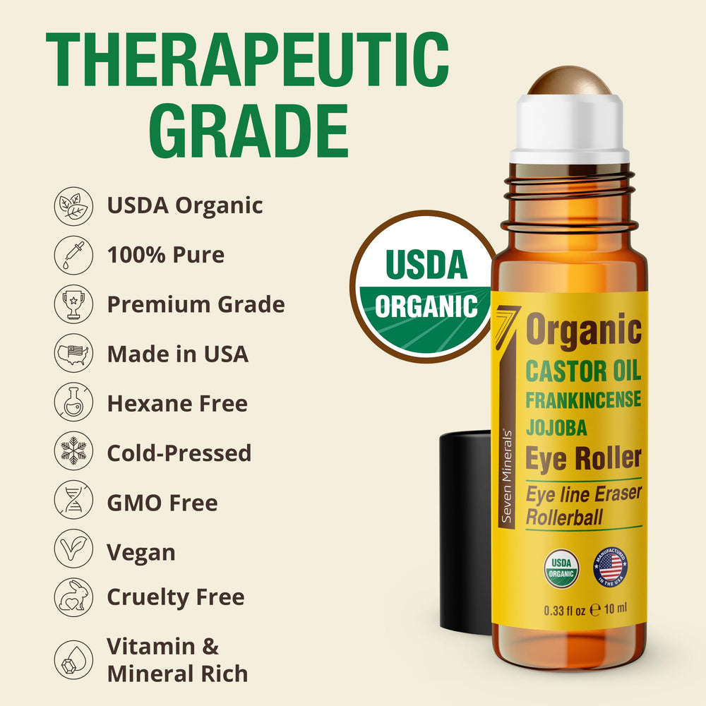 Seven Minerals frankincense and jojoba blend promoting natural hydration.
