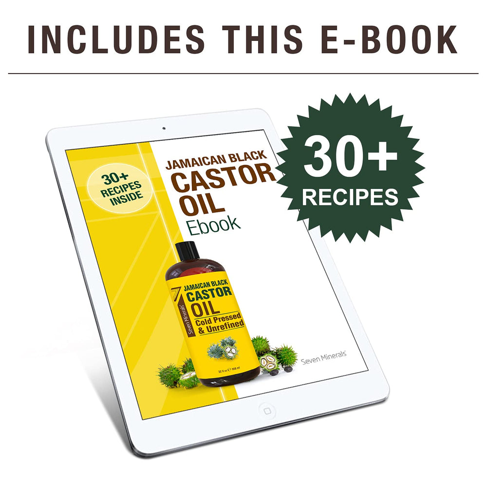 Seven Minerals castor oil used in massage for skin-nourishing care
