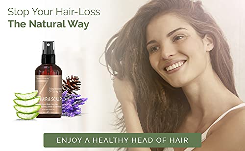 Seven Minerals natural ingredients close-up suggests chemical-free scalp care.