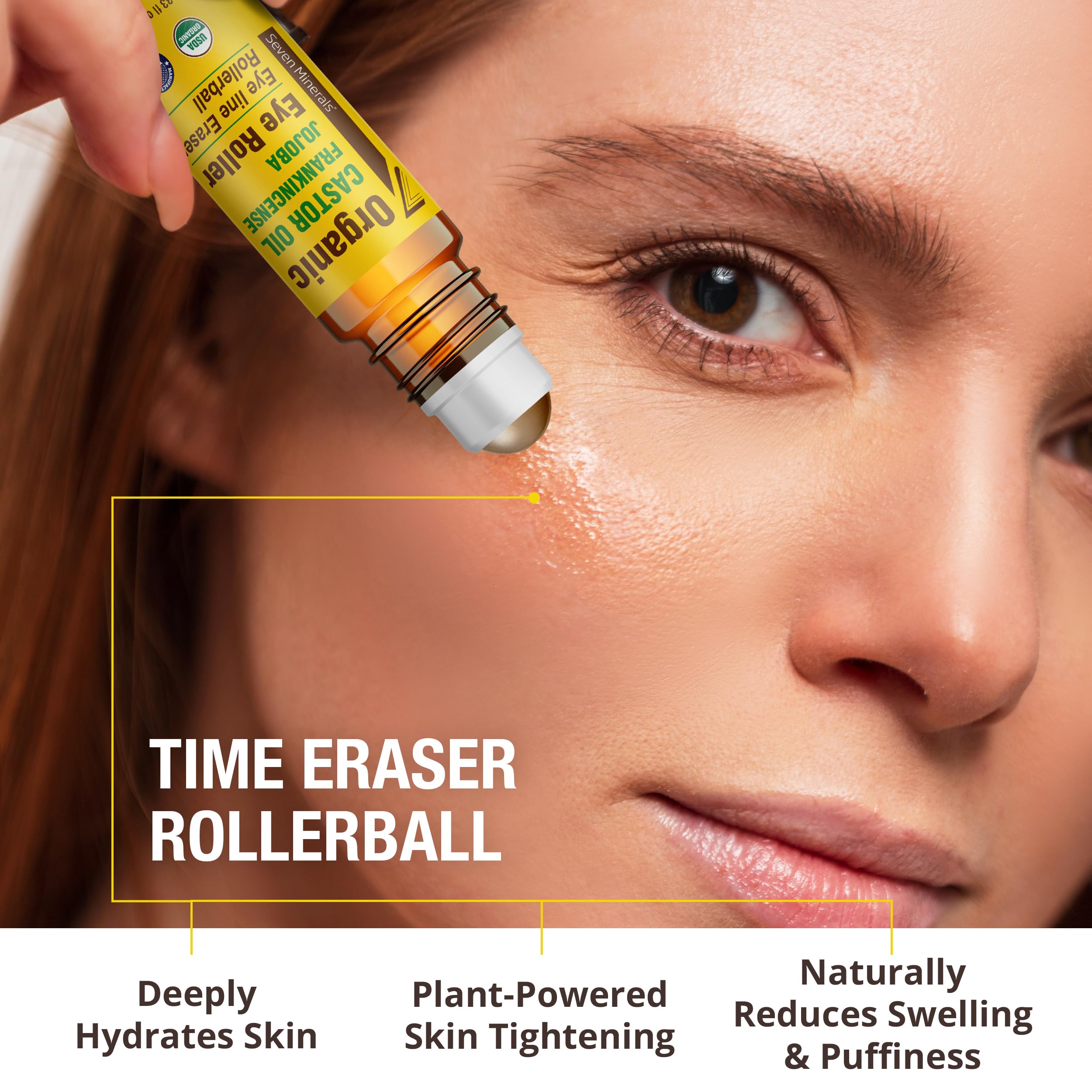 Seven Minerals on-the-go skincare touch-up with compact bottle.