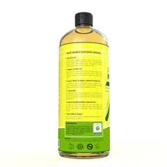 Seven Minerals unscented liquid soap close-up for sensitive skin use.