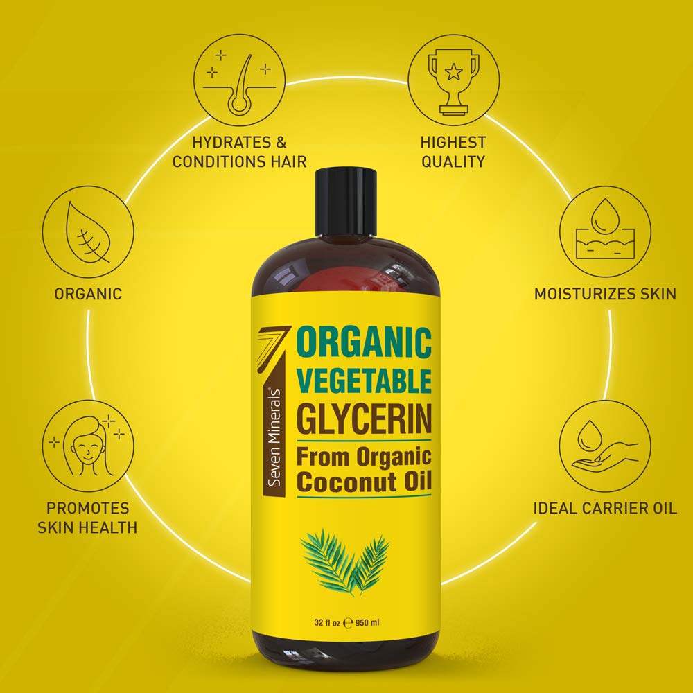 Seven Minerals glycerin pour shows smooth texture for DIY hair and skin blends.