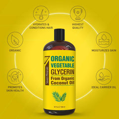 Seven Minerals glycerin pour shows smooth texture for DIY hair and skin blends.
