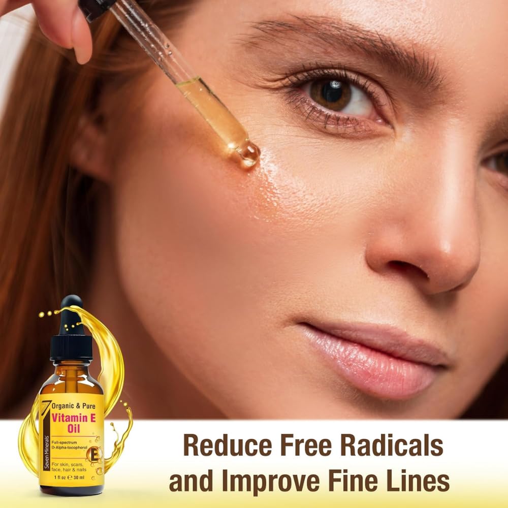 Seven Minerals Vitamin E Oil on scar area showing improved texture.