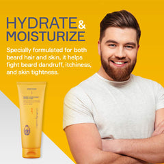 Seven Potions Beard Conditioner Citrus Tonic cream texture suggests deep conditioning.