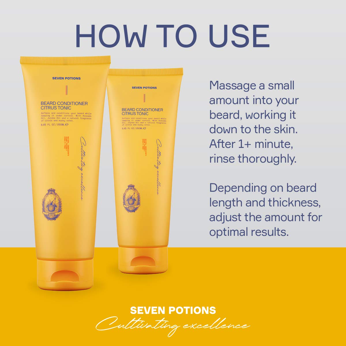 Seven Potions Citrus Tonic packaging signals cruelty-free, vegan care.