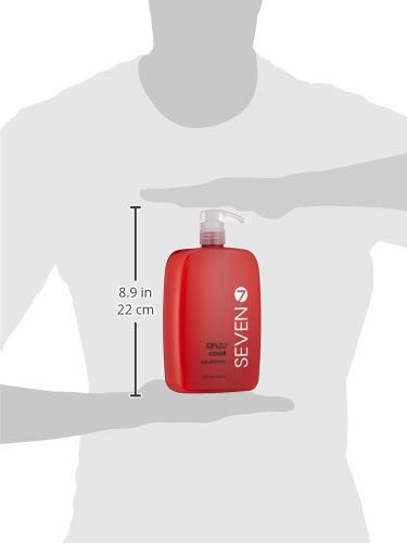 SEVEN Rinzu COLOR conditioner on color-treated hair delivering moisture and color retention.