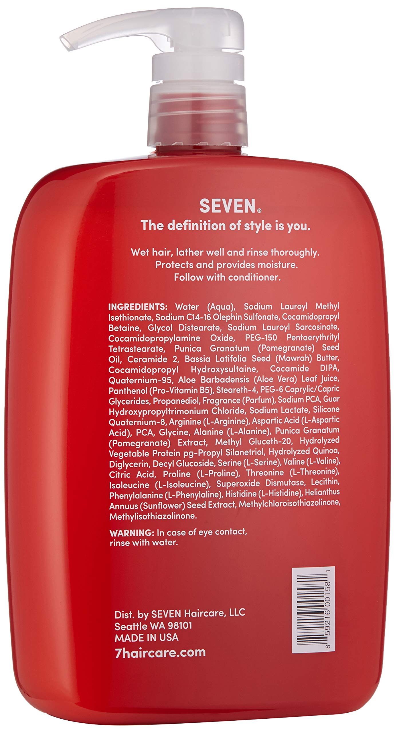 SEVEN Rinzu COLOR Shampoo lather highlighting gentle cleansing and color protection