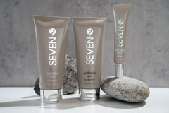 SEVEN SATARA OPTI packaging closeup highlighting clean vegan formula