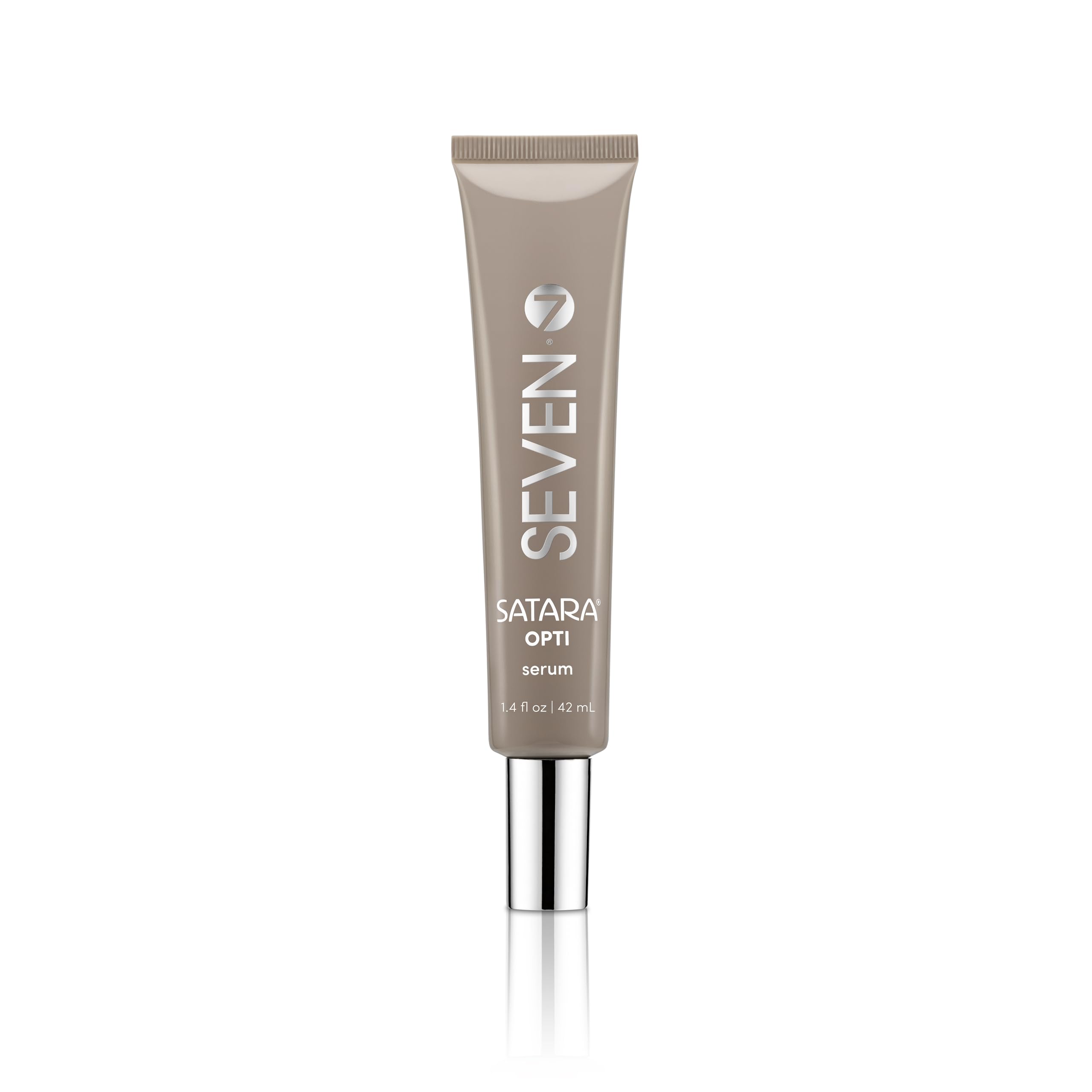SEVEN Satara OPTI serum bottle showing premium packaging for color vitality and growth