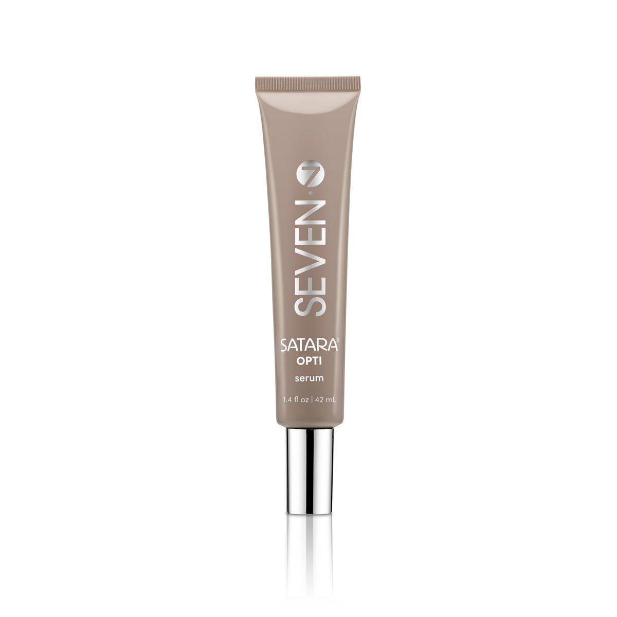 SEVEN Satara OPTI serum bottle showing premium packaging for color vitality and growth