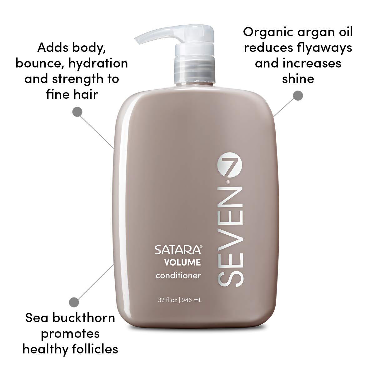 SEVEN Satara Volume Conditioner lathering through hair to create body
