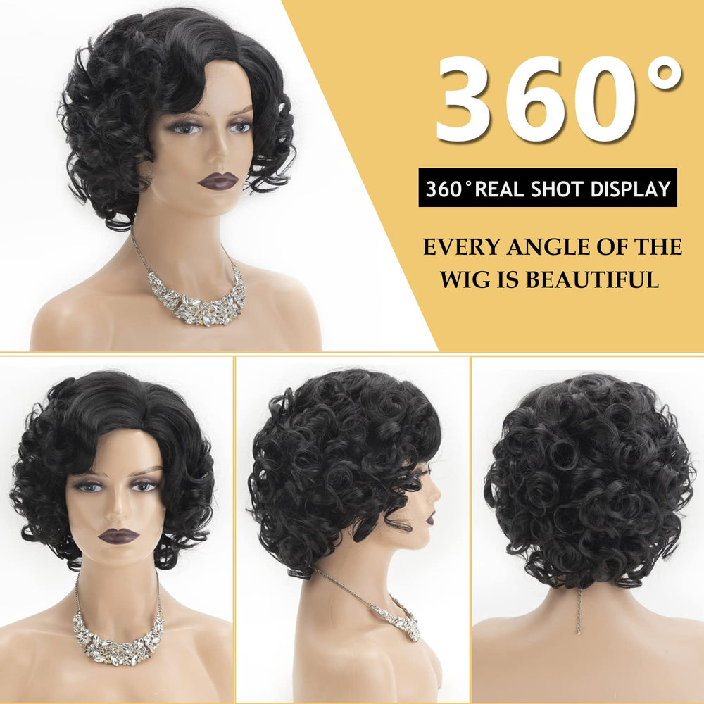 SEVENCOLORS curly wig closeup texture highlights soft matte finish.