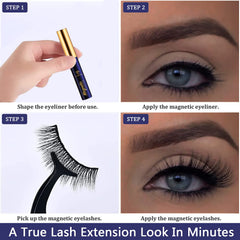 7C SEVENCROWN faux mink lashes close-up showing soft, lightweight fibers.