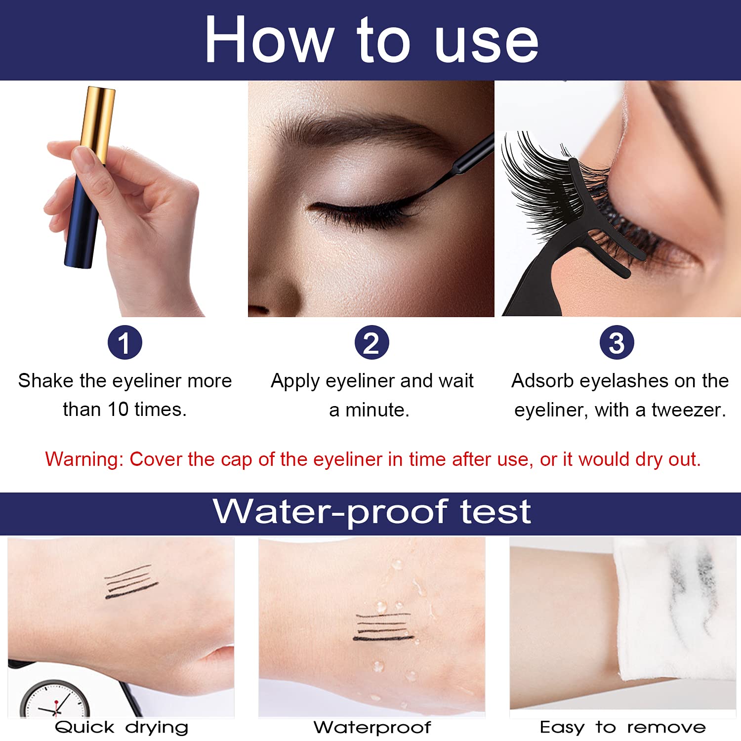 SevenCrown reusable lashes last up to sixty uses.