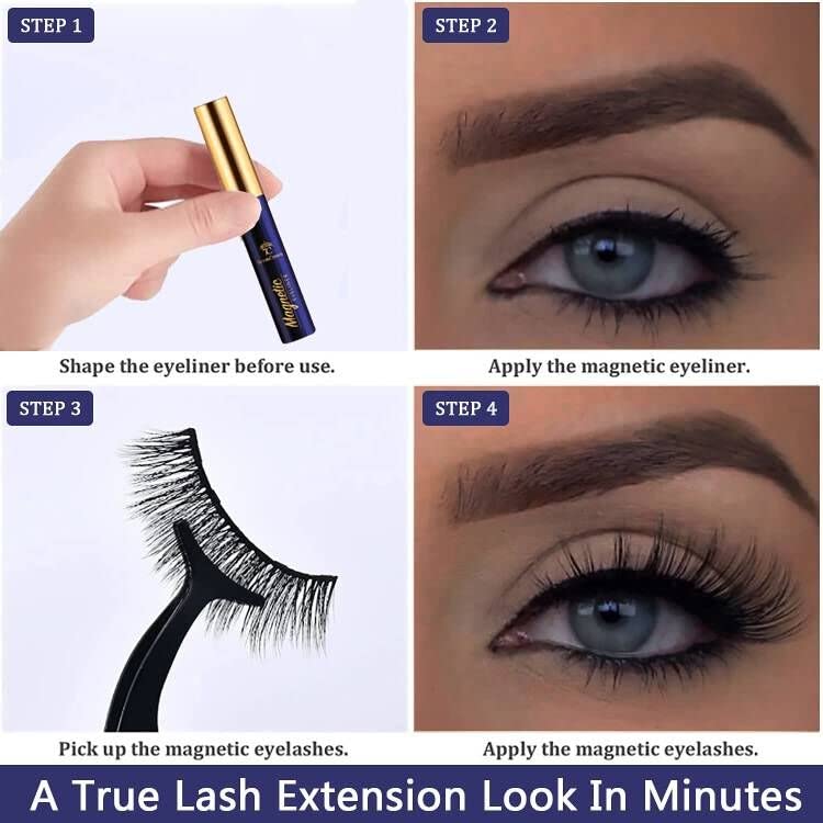 7C SEVENCROWN soft fiber material lashes feel natural and comfortable.