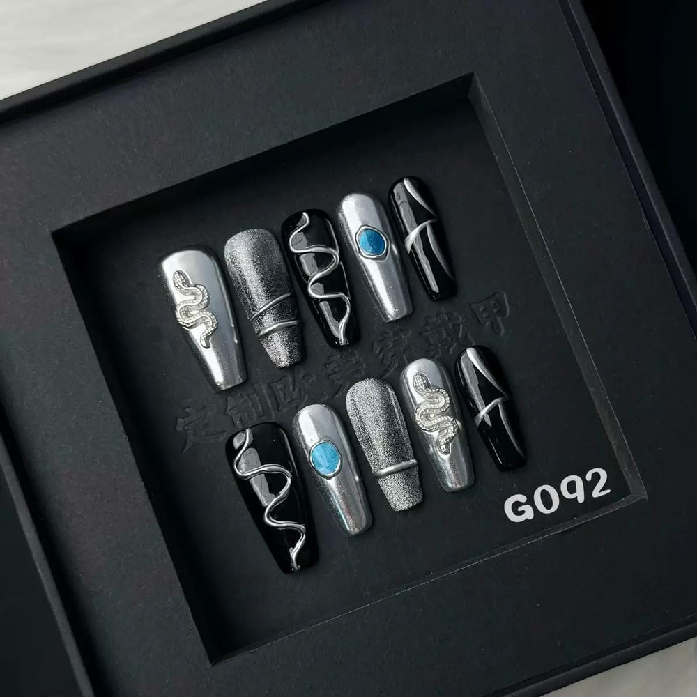 Sevgob 5D embossed press-on nails boxed set ready for easy DIY mani