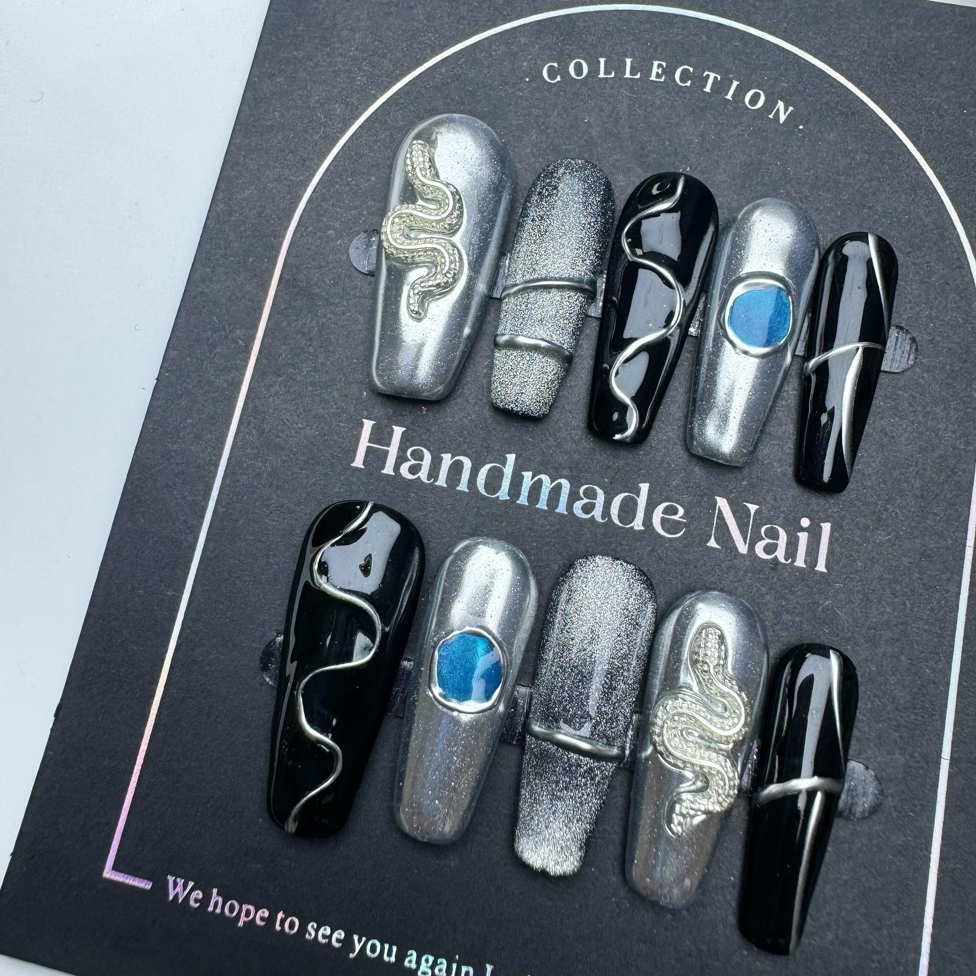 Sevgob crystal box packaging with tools for convenient at-home nails