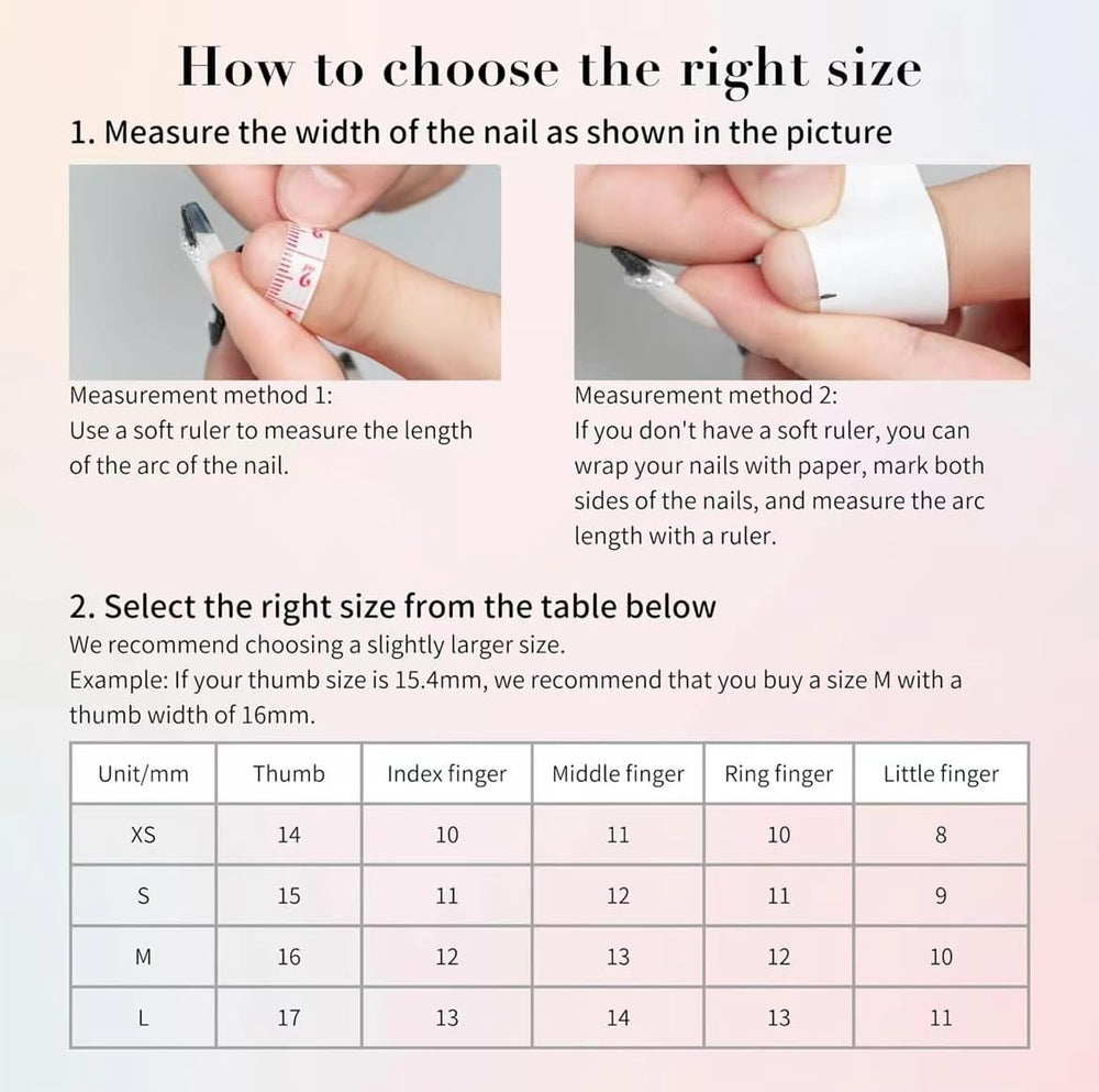 Sevgob nails worn on hand for daily wear and shine