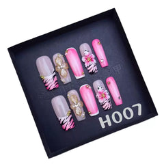 Sevgob model wearing long square nails for stylish look