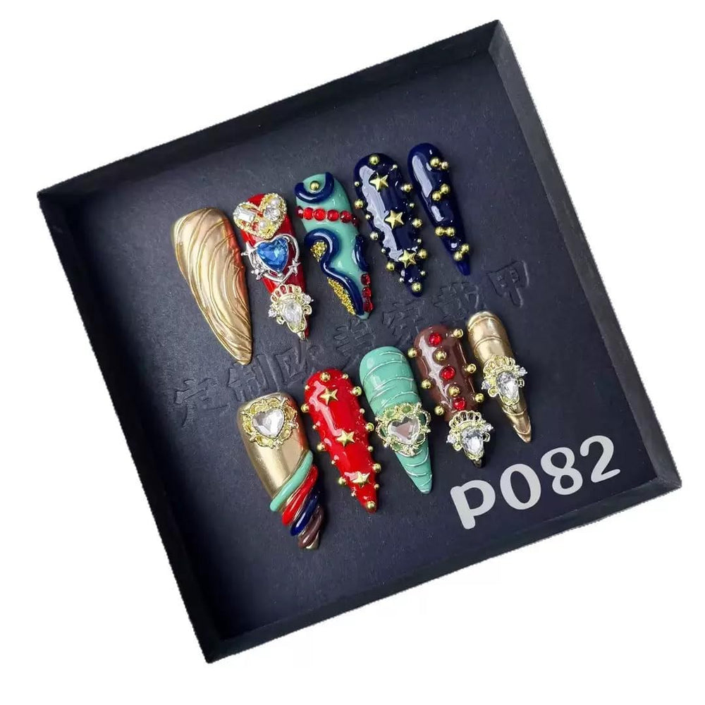 Sevgob full-cover acrylic nails with natural curvature for comfort