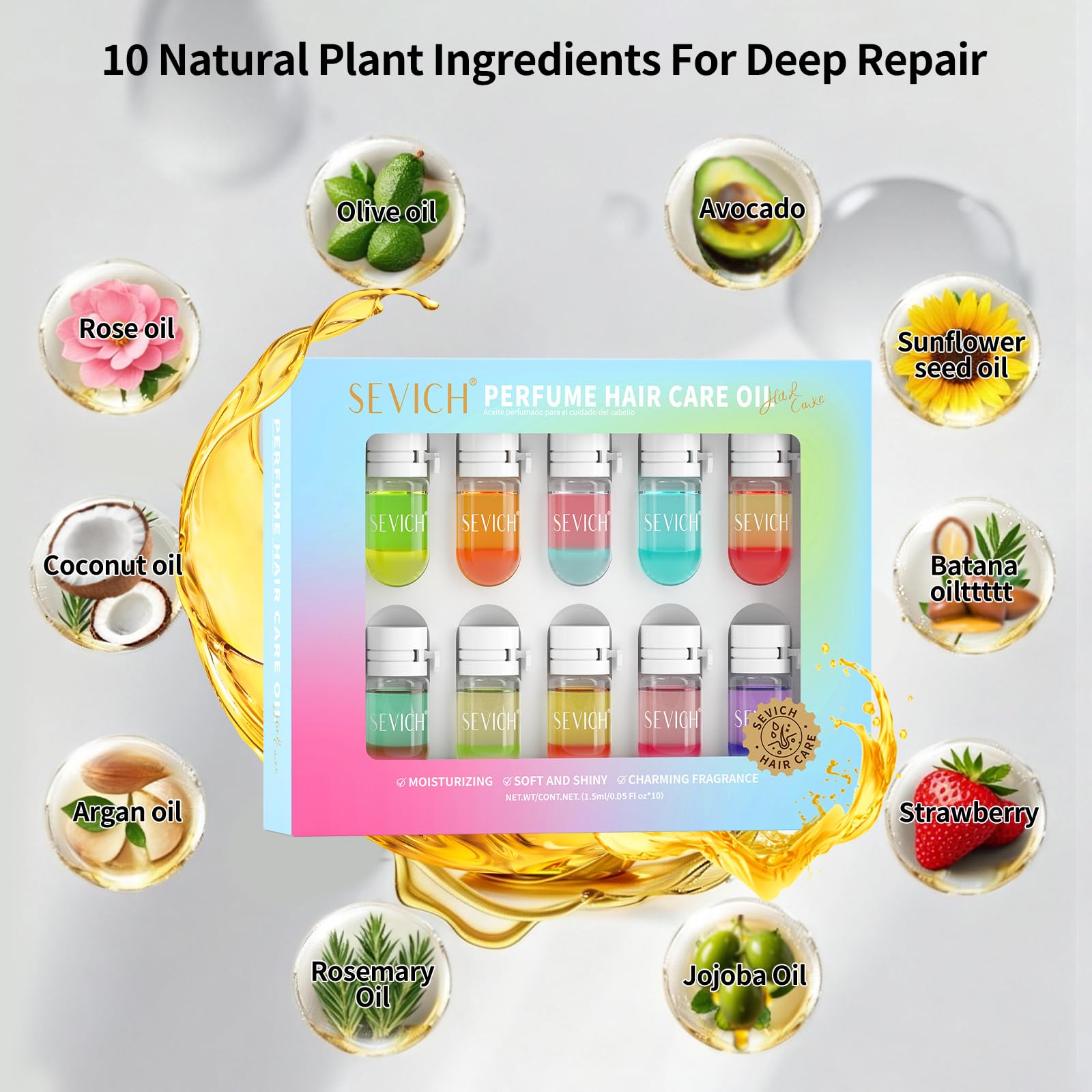 Apply to damp hair for instant refresh and fragrance.