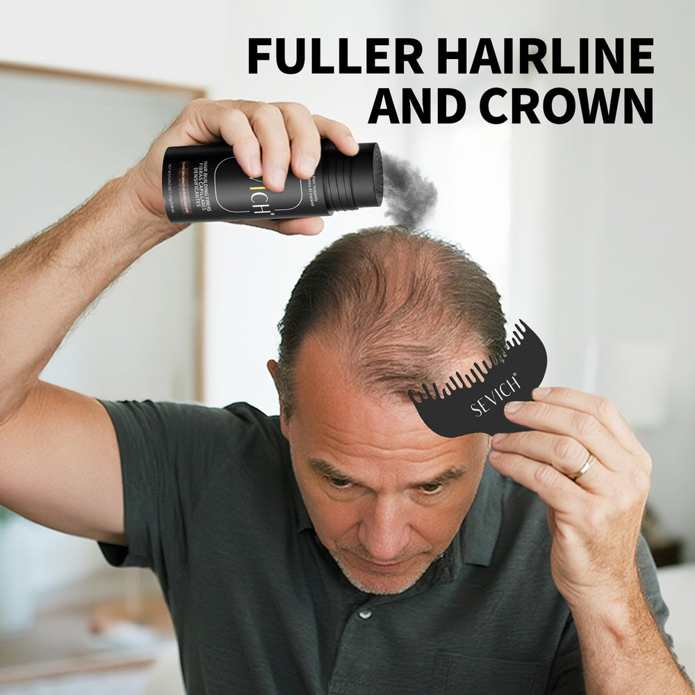 SEVICH Hair Fibers 5-seconds coverage delivers instant density