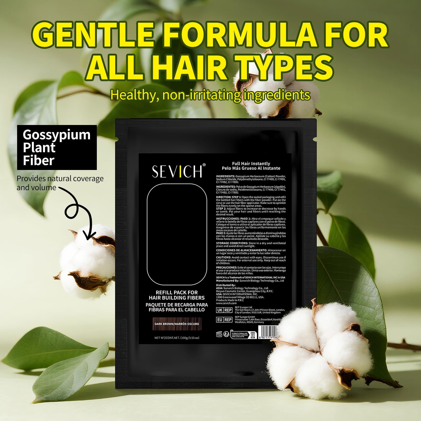 SEVICH Hair Fibers complete care system complements your routine