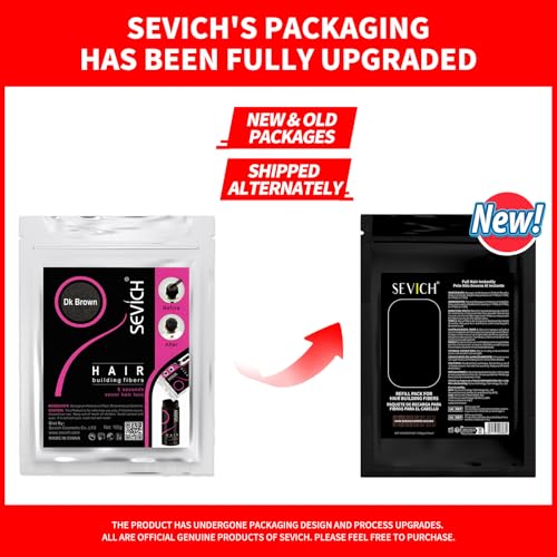 SEVICH Hair Fibers refill bag for direct application and mess-free use