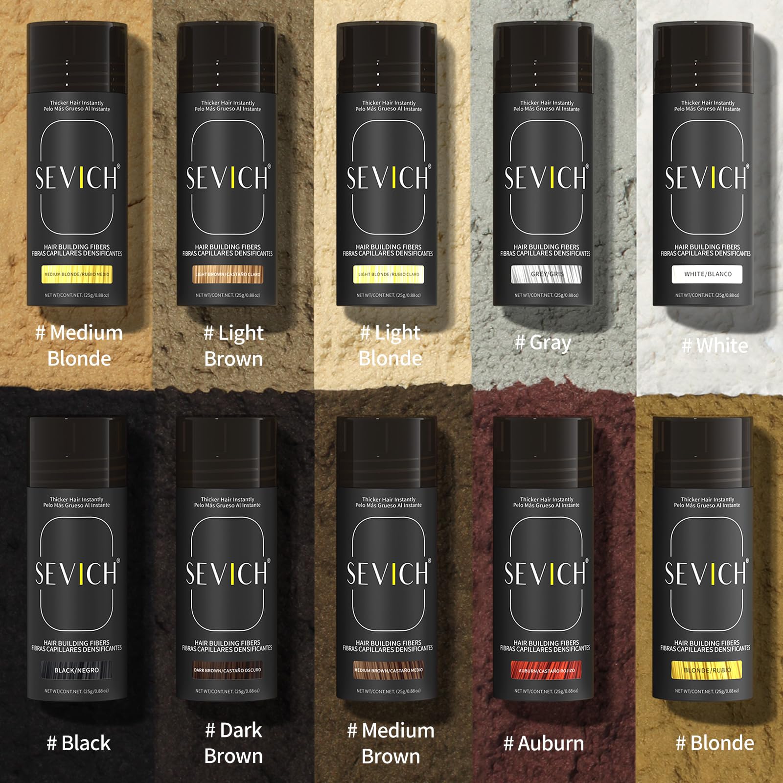 SEVICH Hair Fibers wind and rain resistance demonstration for all day hold.