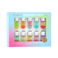SEVICH Perfume Hair Oil Capsules pack 10 for on-the-go care.