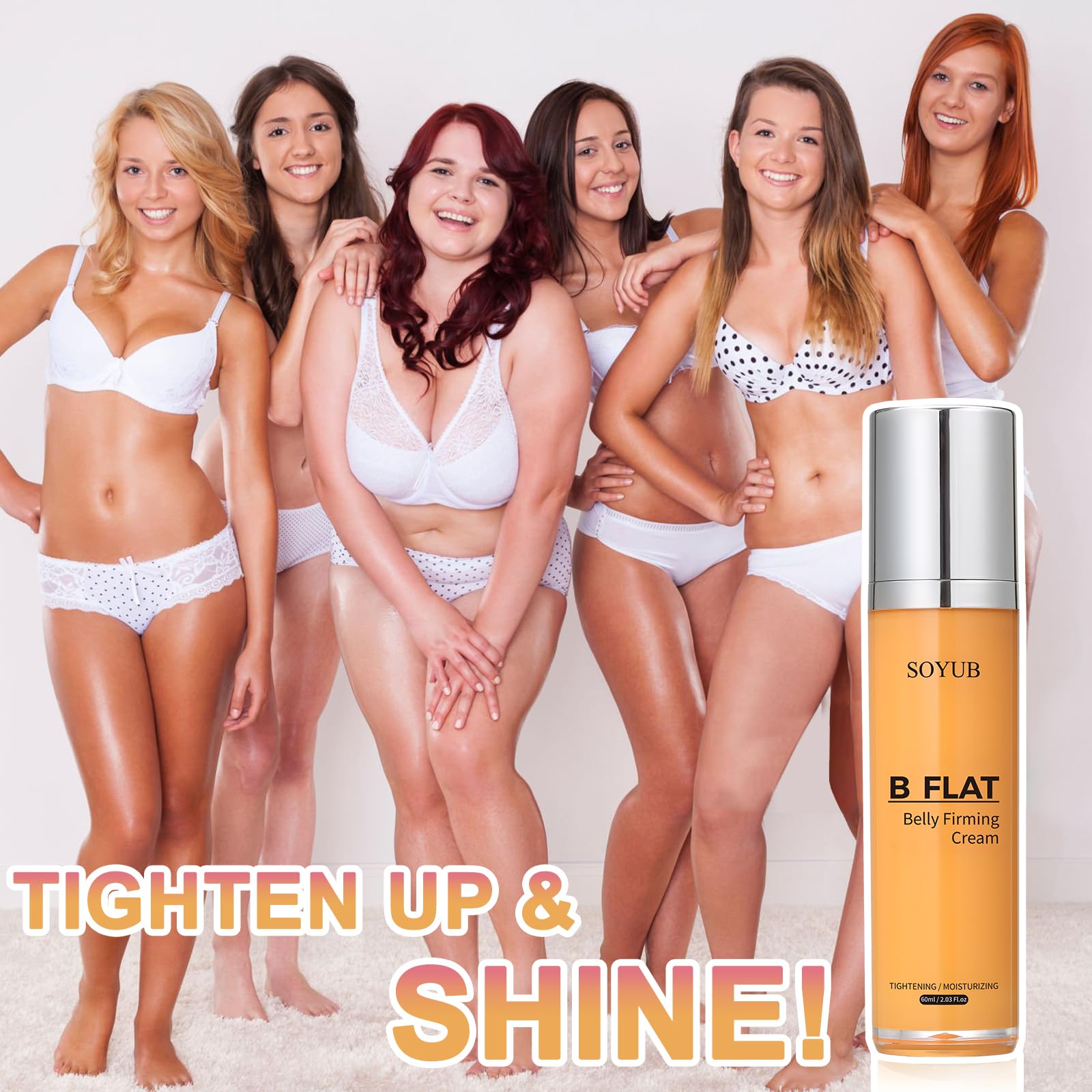 SEWOG B Flat Belly Cream on buttocks supports hydration and gentle firming