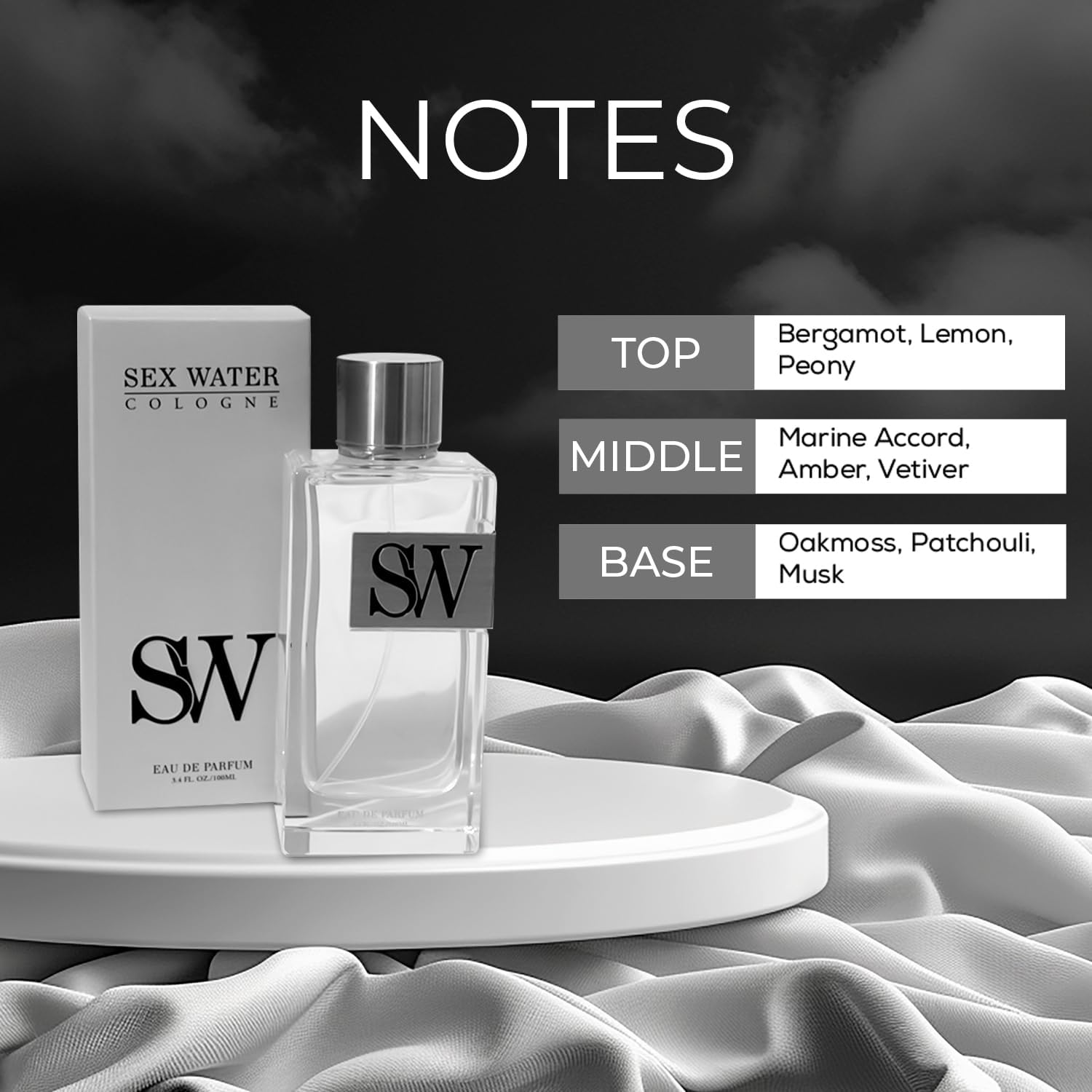 Sex Water musk and amber base deliver warm, lasting depth