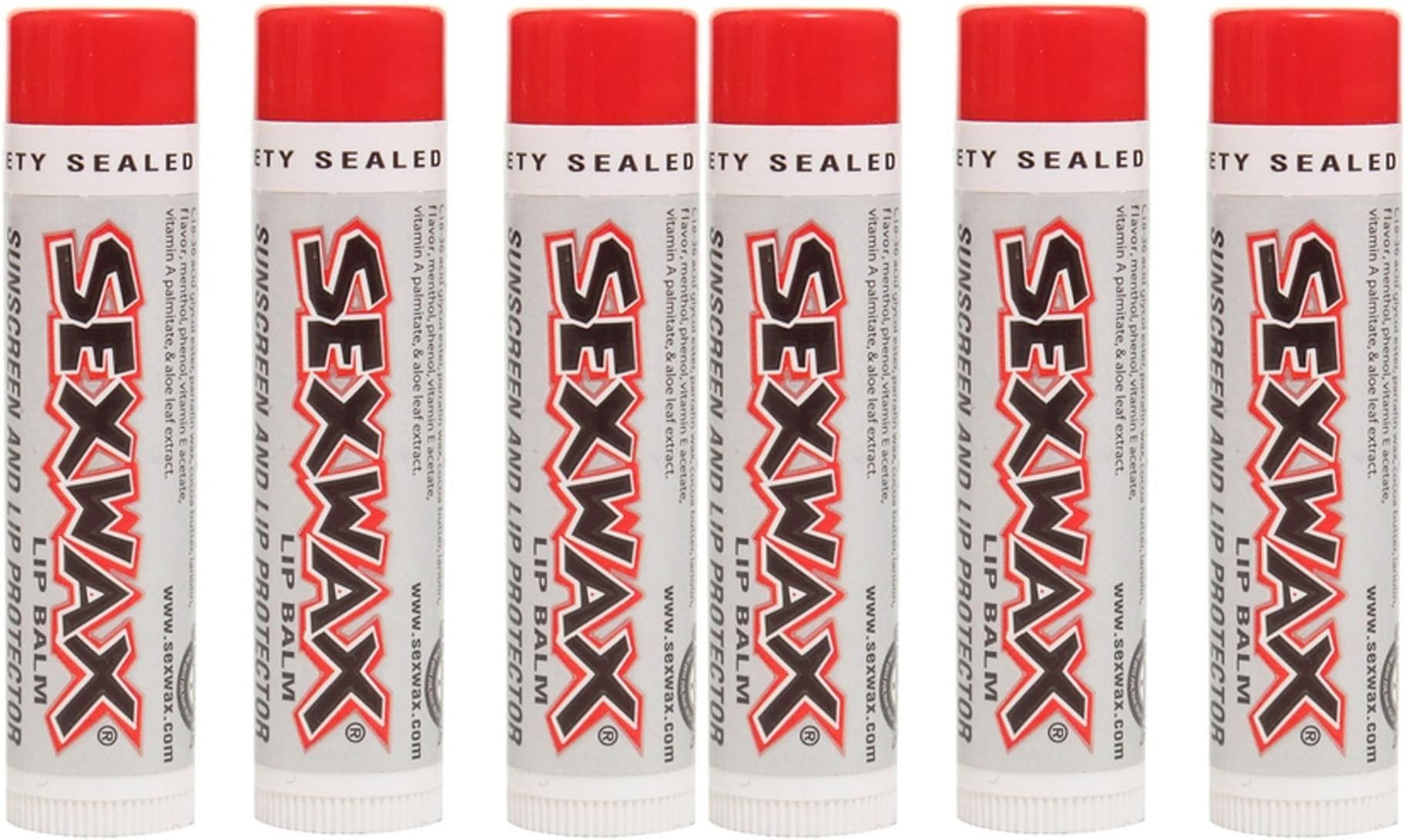 Sex Wax Lip Balm Pack UV SPF 30 protège les lèvres lors d'activités extérieures.