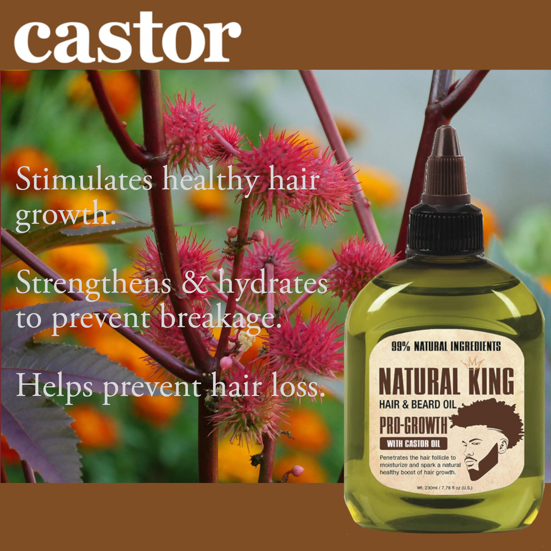 SFC Natural King Pro-growth Castor Oil dropper dispense shows controlled, mess-free usage