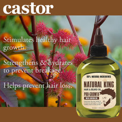 SFC Natural King Pro-growth Castor Oil dropper dispense shows controlled, mess-free usage
