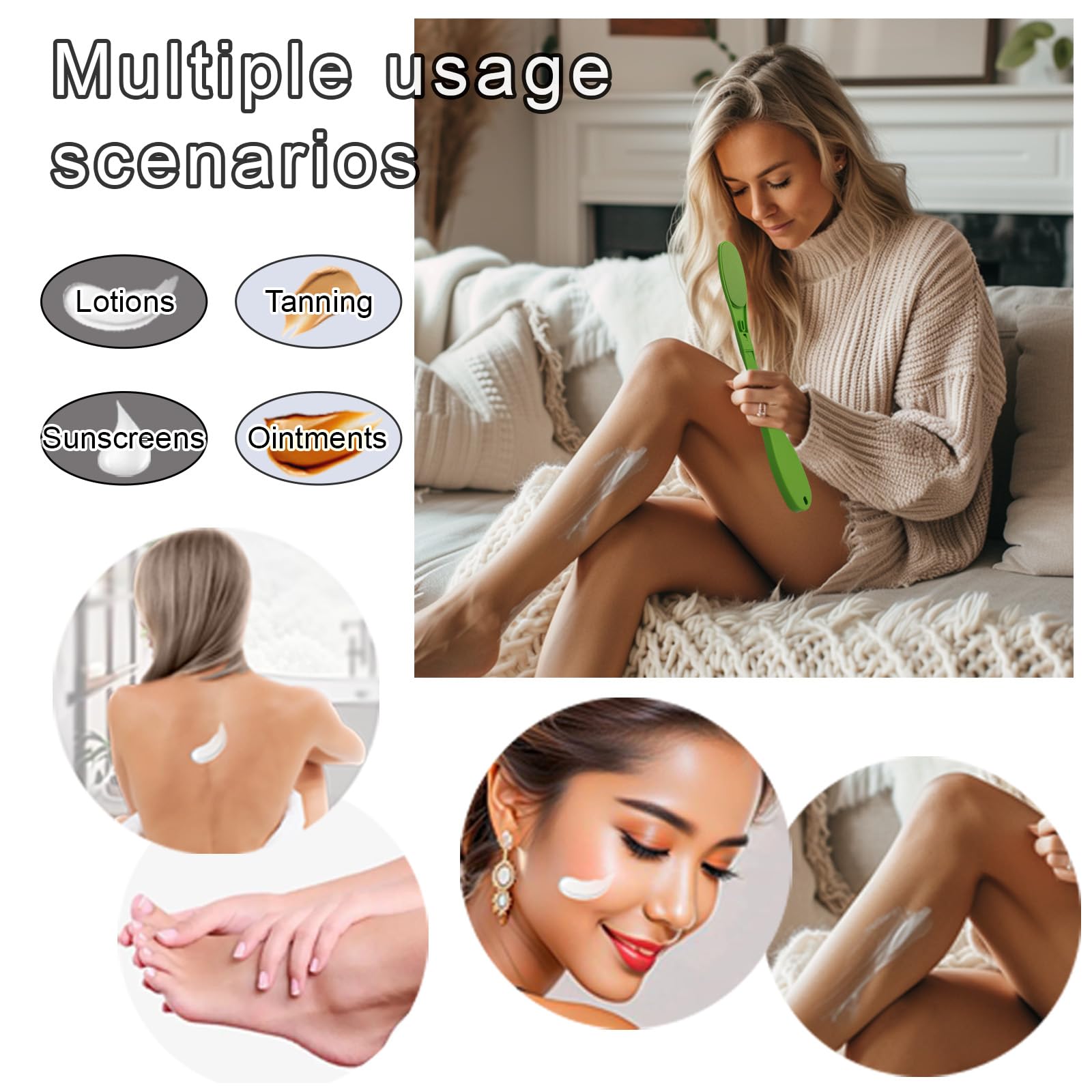 SFFTCYY&amp;ZGTJ tanning mitt with product for uniform coverage.