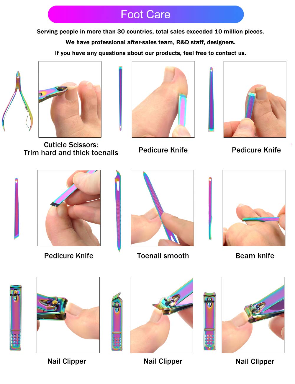 SFYDOM cuticle pushers for neat grooming and clean edges