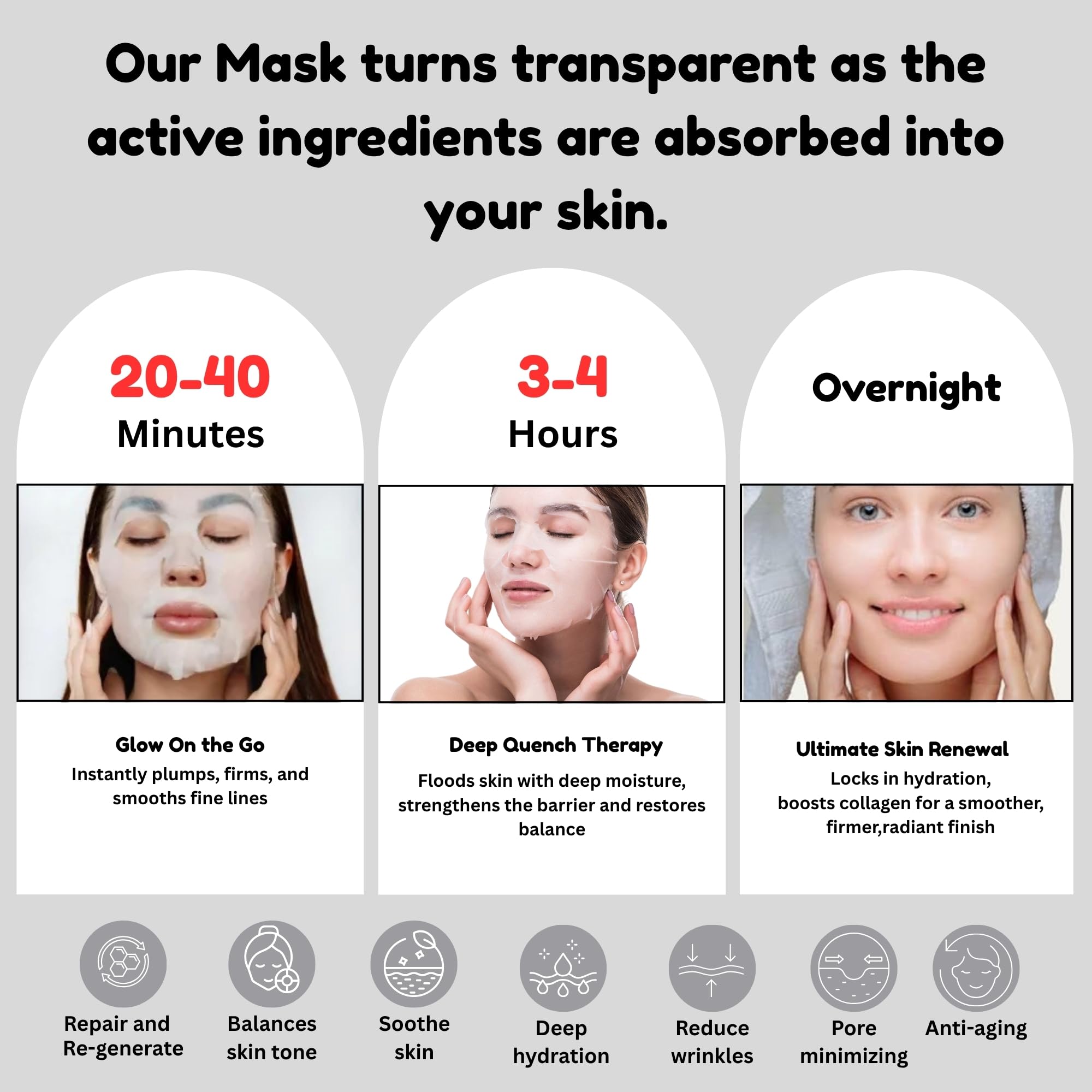 Product packaging and color swatch of SG Inc Bio-Collagen Real Deep Mask