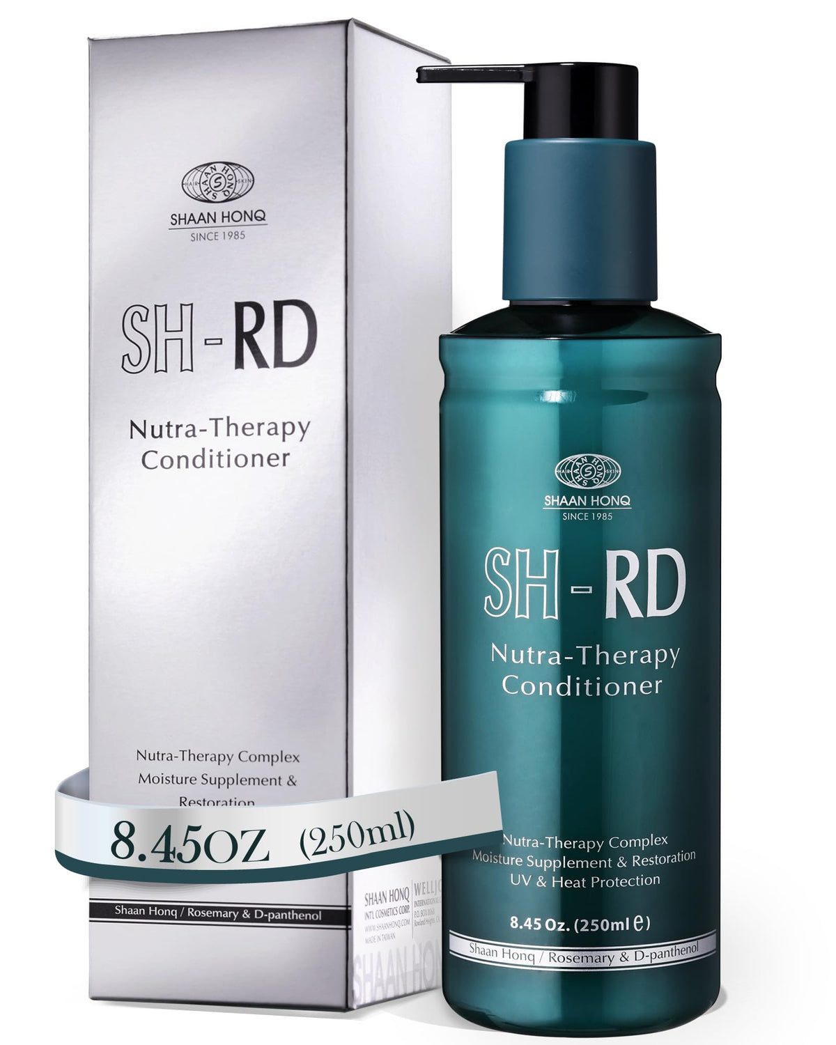 SH-RD Nutra-Therapy conditioner bottle on a clean shelf for daily nourishment.