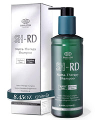 SH-RD Nutra-Therapy Shampoo bottle front highlights sulfate-free formula for gentle moisture.