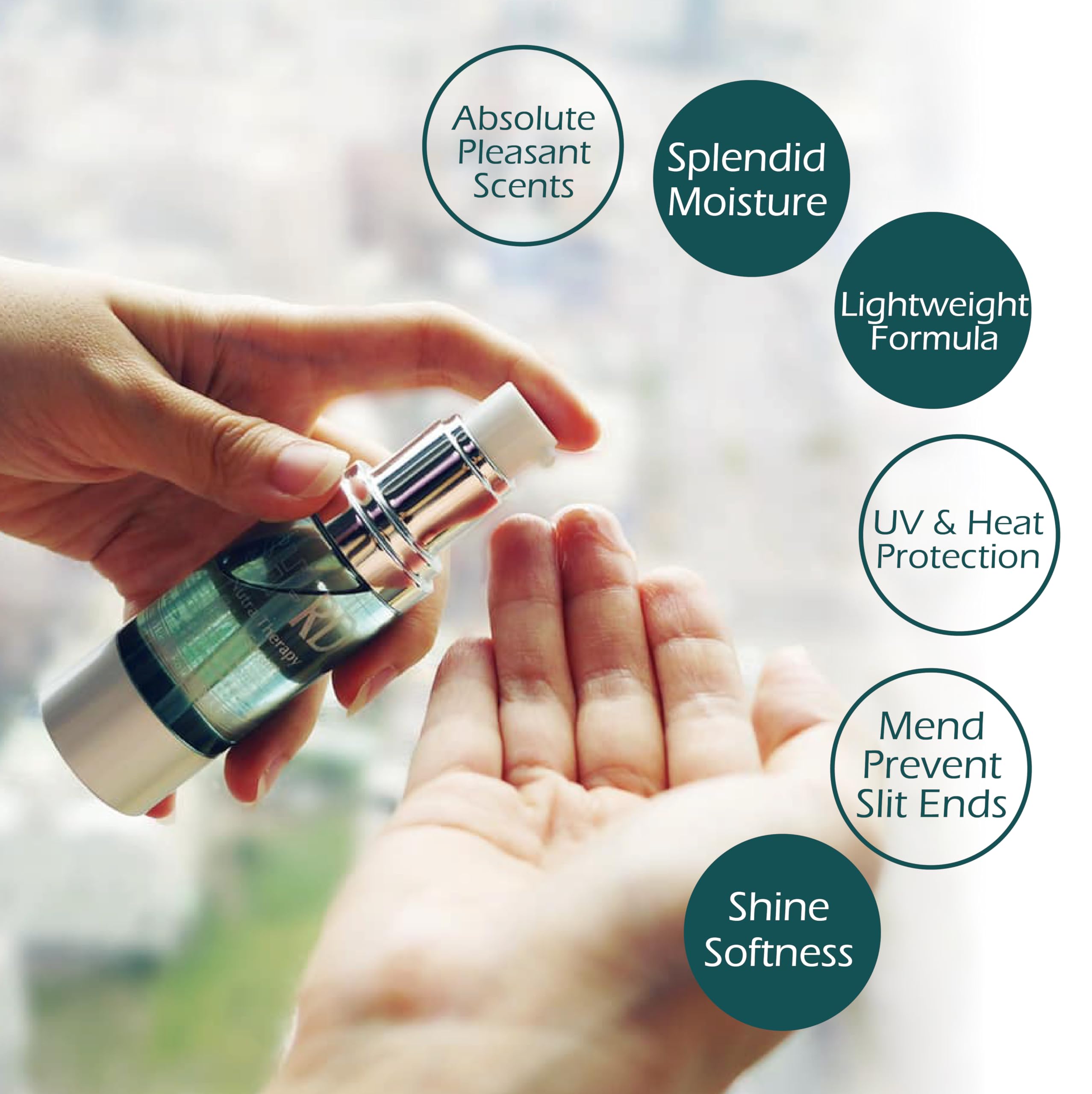 SH-RD Nutra-Therapy Shine Serum applied finish adds lasting softness and radiant glow.
