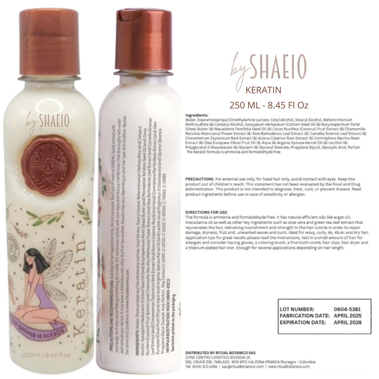 SHAEIO Keratin application method close-up showing easy at-home smoothing