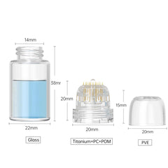 Shake Beauty Hydra Needle Derma Stamp vertical press action aids controlled application.