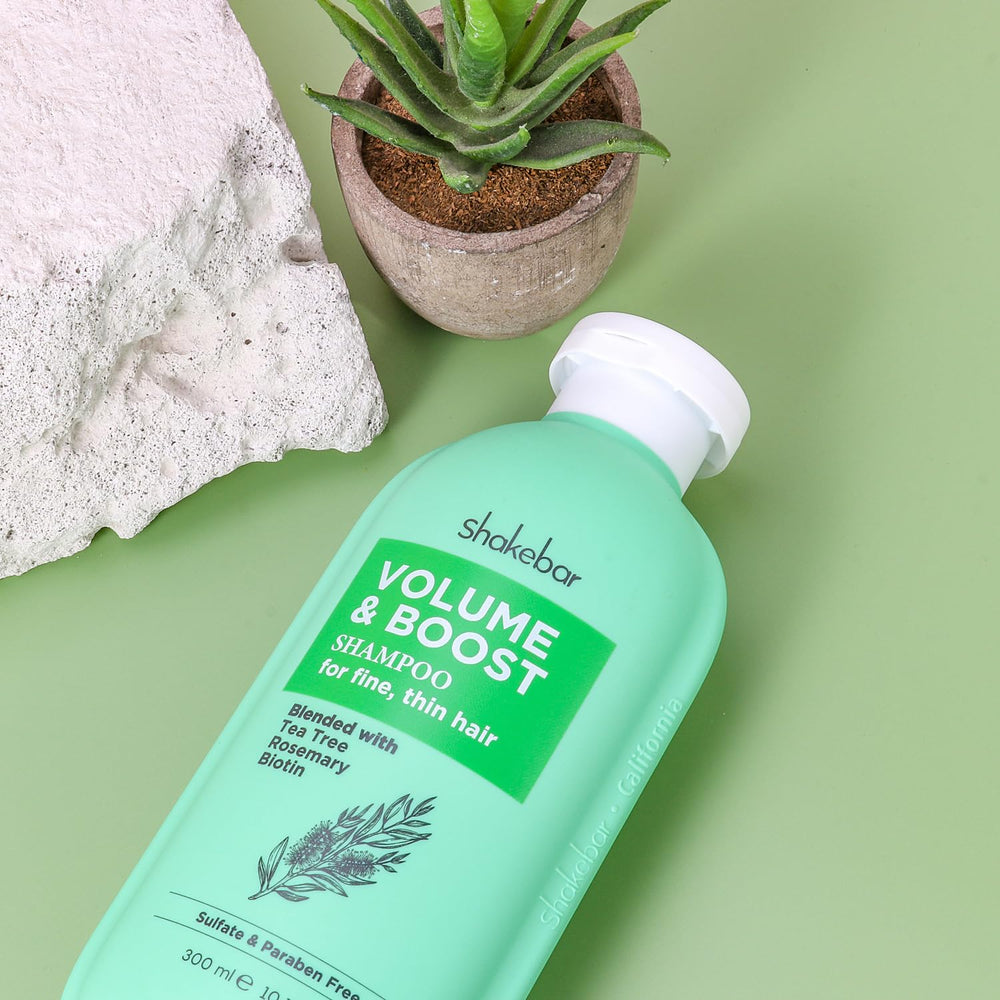Shakebar sulfate-free label on packaging signals gentle cleansing